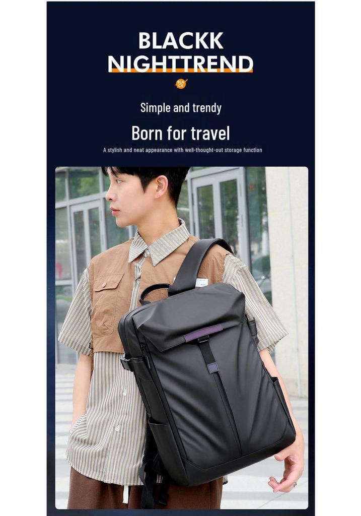 Men's Multi-Functional Travel Backpack with Dry-Wet Separation, Laptop Compartment, and Helmet/Basketball Holder