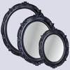Set of 3 Sarah Wall Mirrors In Black Color