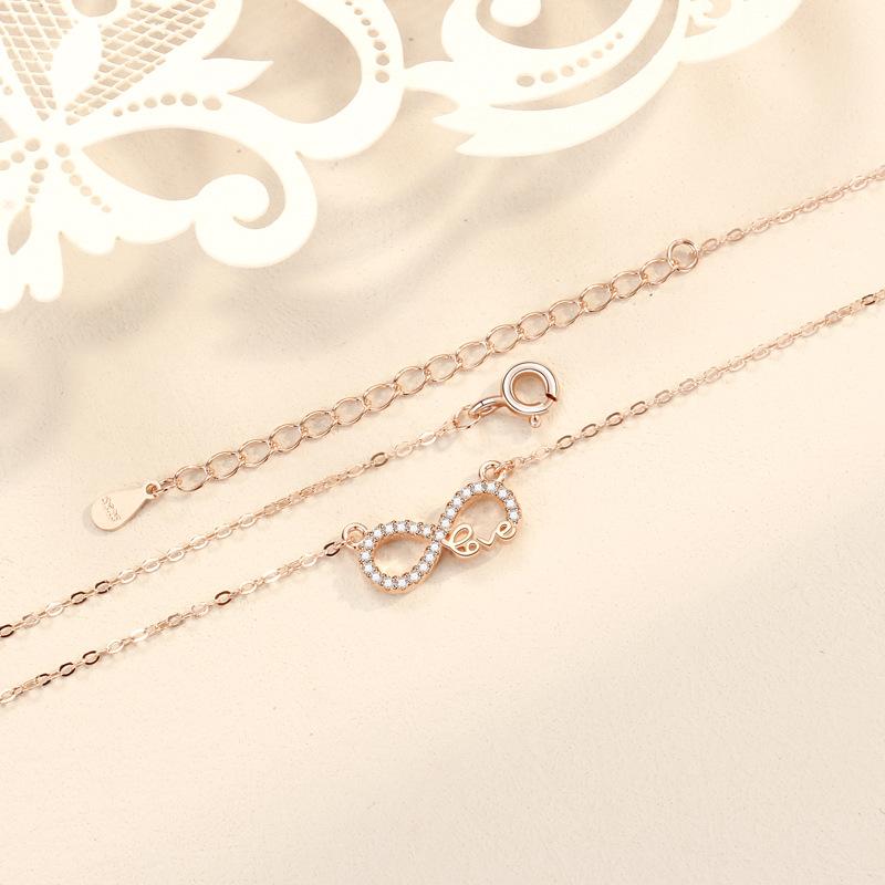 Colier Mobius pentru femei, cu 8 caractere, dragoste eternă, dragoste, colier la modă, accesorii, accesorii de nișă high-end