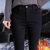 Damen Leggings mit Fleece-Futter: Neuer Herbst/Winter Stil, Dicke Warme Baumwolle, Große Größen, Figurbetonter Schnitt, Sportliche Tapered Hosen