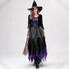 Halloween, lila Hexen-Vampir-Kleid für Erwachsene, Sub-Cosplay-Kostüm