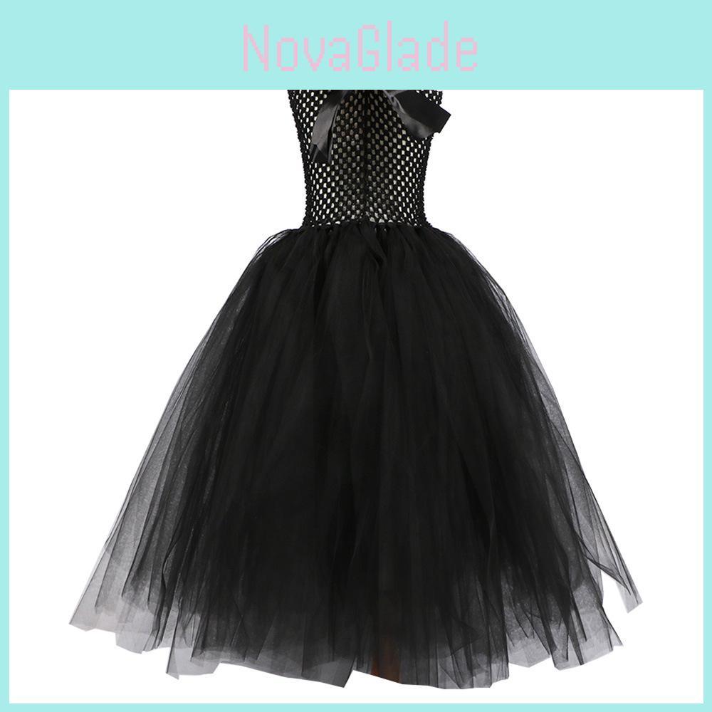 Maleficent Childrens Halloween Costume Dress With Polyester Fabric For Girls Ages 3 To 8