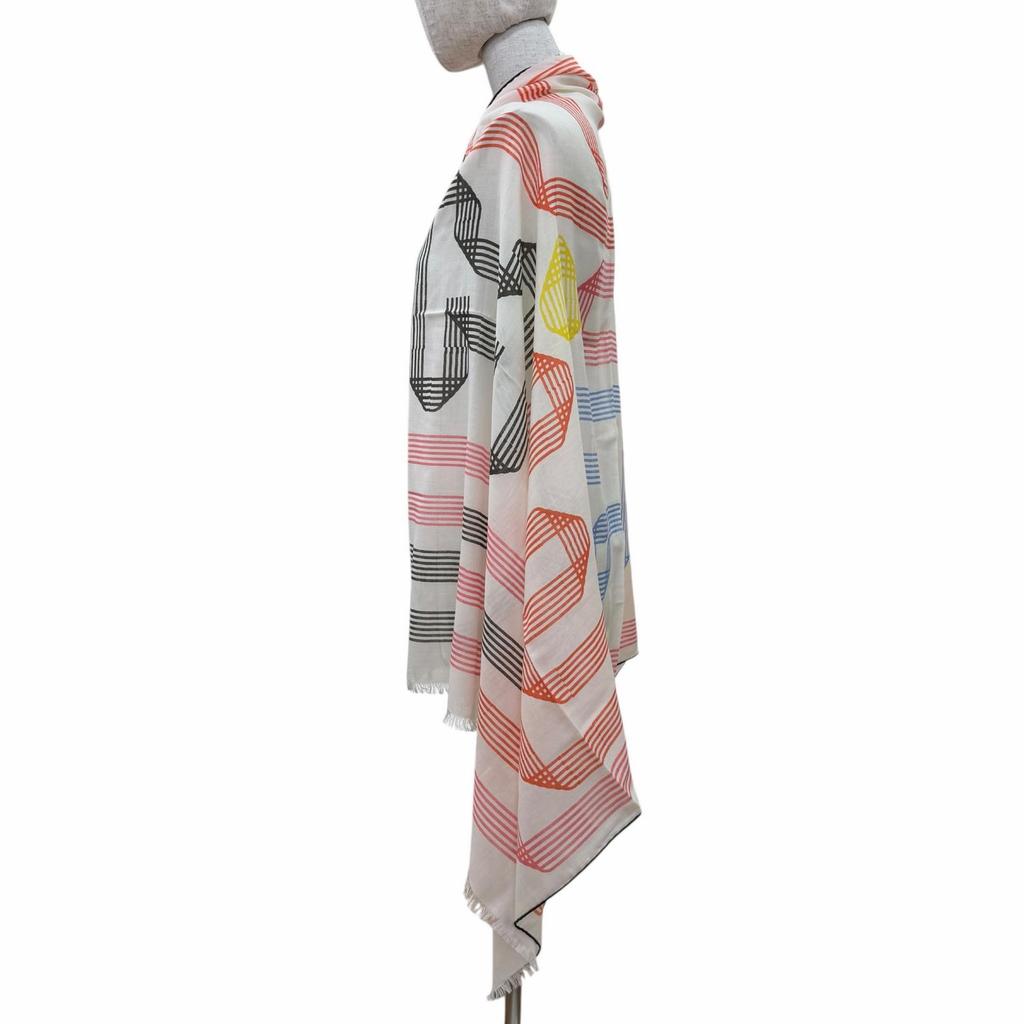 Pristine HERMES Scarf Rectangle Cashmere Women Used