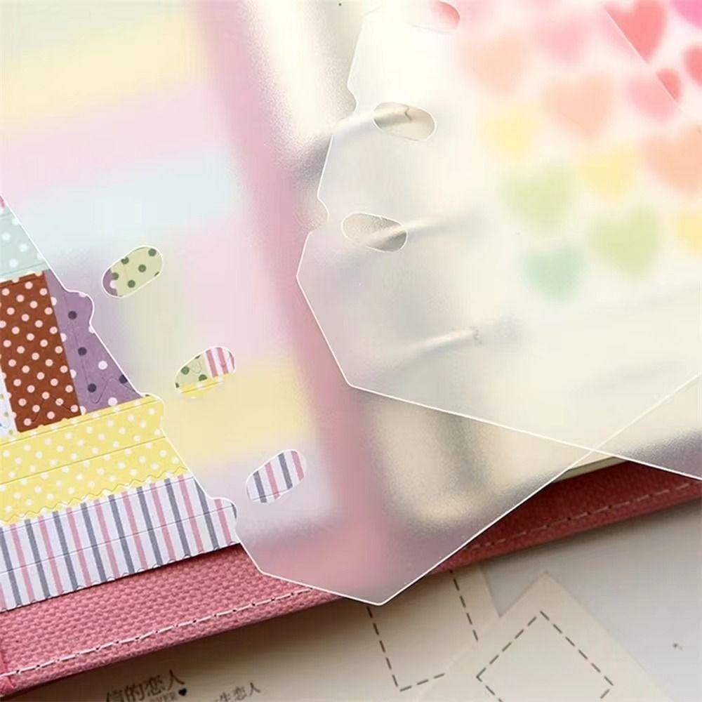 10Pcs A4 A5 A6 A7 Inner Paper Separator Matte Binder Organizer Baffle  For Binder Planner