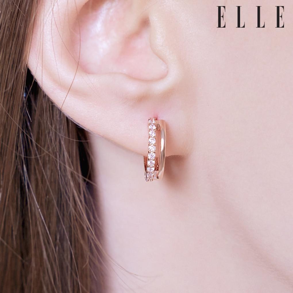 14K Outsider One-Touch Earrings (Gold Pin) ELGPEE435