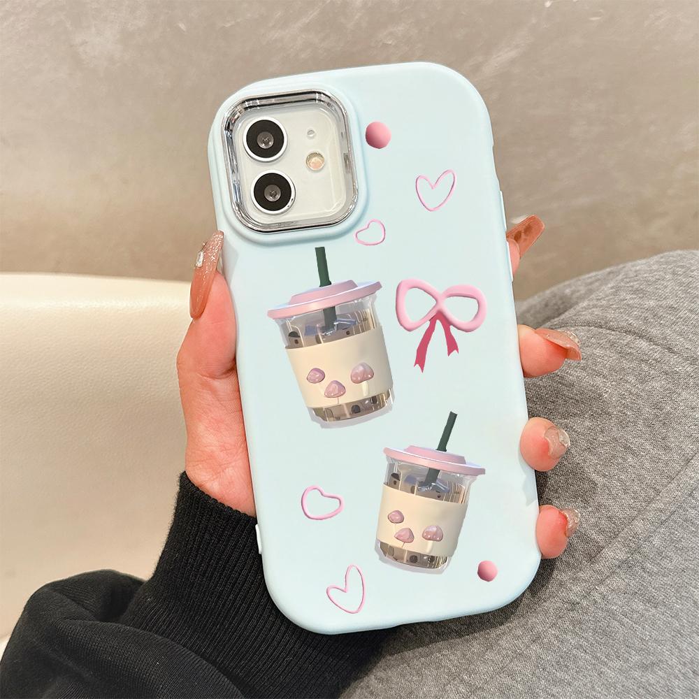 For OPPO A16 A38 A57 A58 A74 A78 A98 Reno8T Reno13F Realme C25S C53 C65 Cartoon Black Cat Silver Edge Soft Liquid Silicone Protective Casing