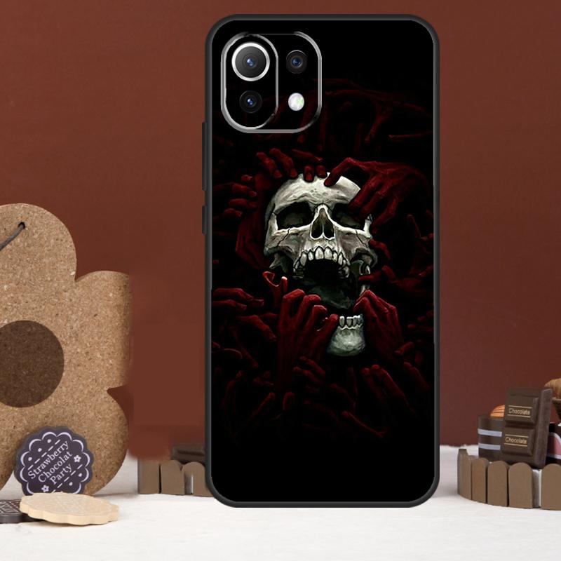 Horror Skull Gothic Case For Xiaomi 14 15 Ultra 15T 14T 13T 17 Pro Max POCO X7 Pro X5 X6 F5 F6 F7 F8 Ultra Cover
