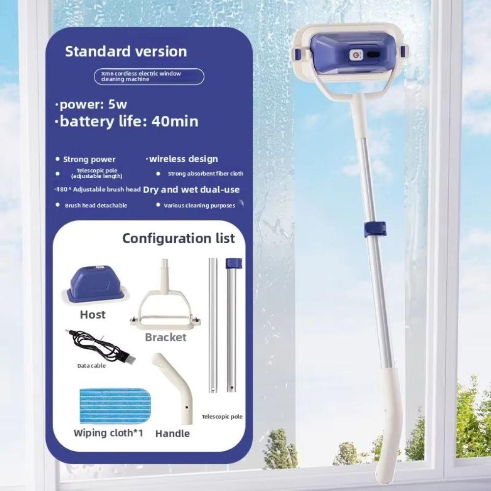 Detachable Head Handheld Window Cleaner Cordless Cordless Window Cleaner Glass Washer Car Window