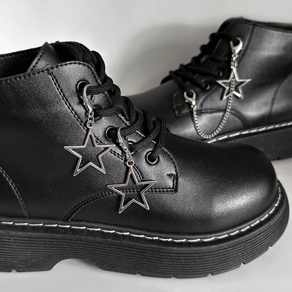 Adjustable Shoe Chain Exaggerated Hollow Star Pendant Martins Boot Chain Versatile Shoe Accessory Gift for Fashion Lover