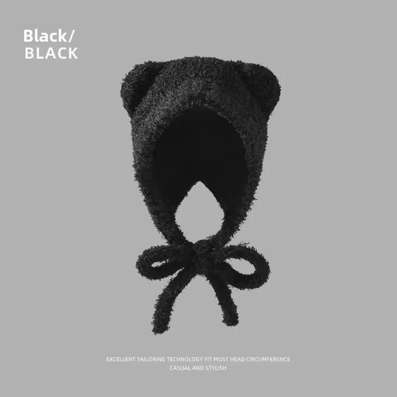 Fair Isle Wool Beanie With Foldable Design For Casual Outdoor Wear