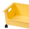 Plastic Book Storage Box Pulley Design Easy To Move Large Capacity Classroom Organizing Bins for