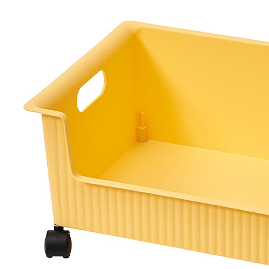 Plastic Book Storage Box Pulley Design Easy To Move Large Capacity Classroom Organizing Bins for