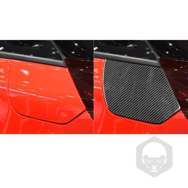 Real Carbon Fiber Car Accessories Fuel Gas Caps Decorative Trim Cover Soft Sticker For Honda Fit /Jazz GR9  2024 2025