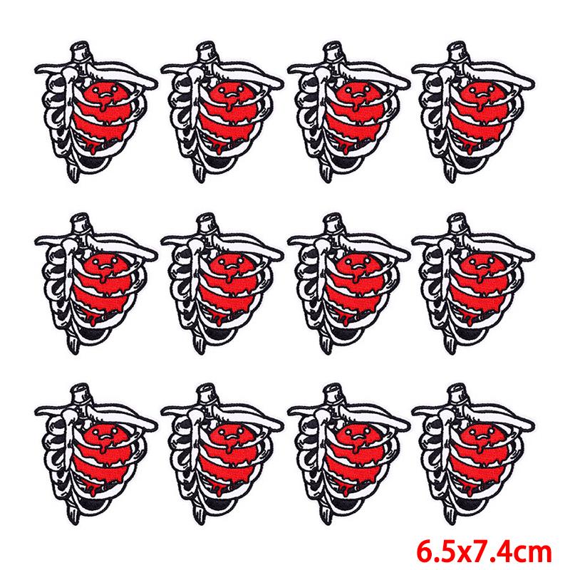 10 Pcs/lot Wholesale Embroidery Patch Iron On Patches For Clothing Patches On Clothes Jackets Decor Applique Sew Supplies