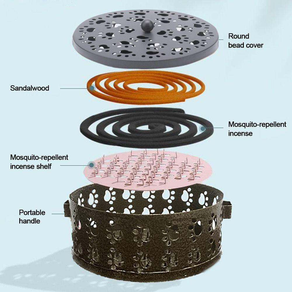 Shell Shape Mosquito Repellent With Tray Mosquito Incense Rack  Home Indoor Bedroom Decor