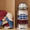 Gabbia per Lavaggio Cappelli per Lavatrice, Rastrelliera Pulitore per Cappelli da Baseball con Design a Rete Vuota, Chiusura laterale a fibbia, Lavatrice per Cappelli in Plastica