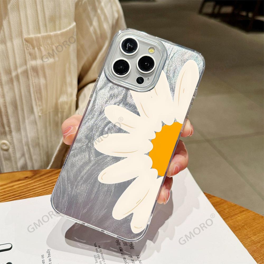 Simple daisy mobile phone case is suitable for Apple 17 small fresh iP16promax fashion 14/15pro production