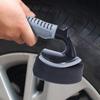 Perie Auto Detailing Moale Portabilă Perie pentru Anvelope Auto cu Capac Sigilat, Perie de Detailing de Înaltă Densitate pentru Luciu Anvelope, Aplicator Ceară Polish