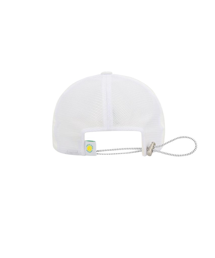 GAME SET MATCH Tennis Racket Embroidered Tennis Cap [White]