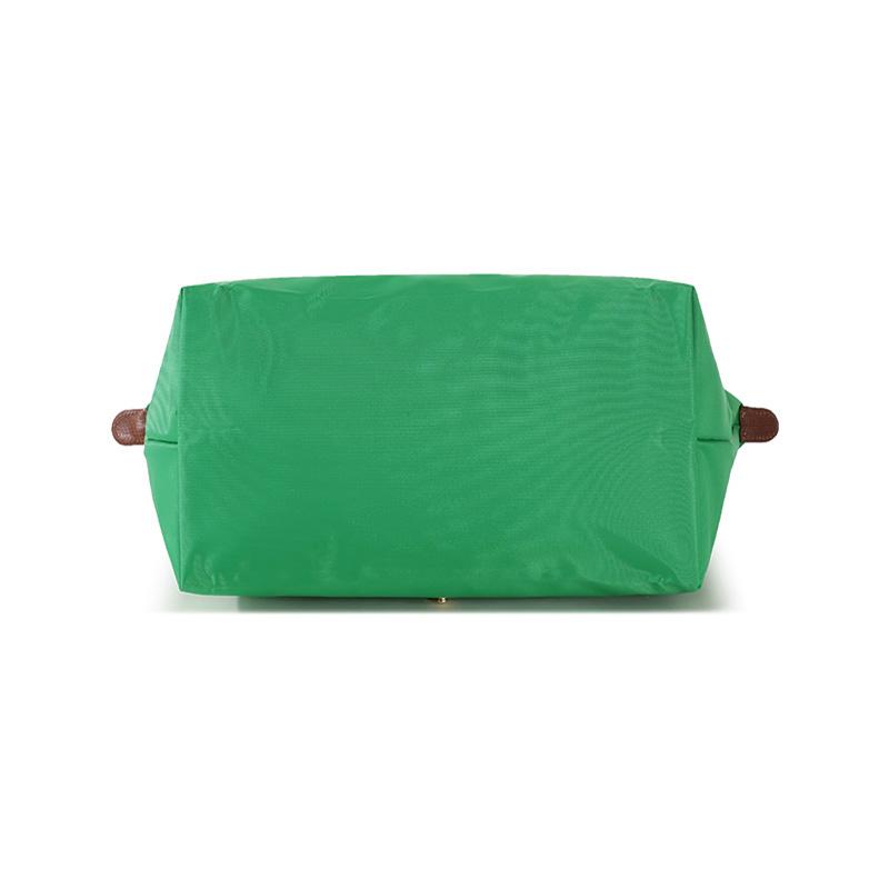 Longchamp Le Pliage Solid Logo Recycled Polyamide Canvas Dumpling Bag Tote Shoulder Bag Medium Women Bags Green 2605089P88