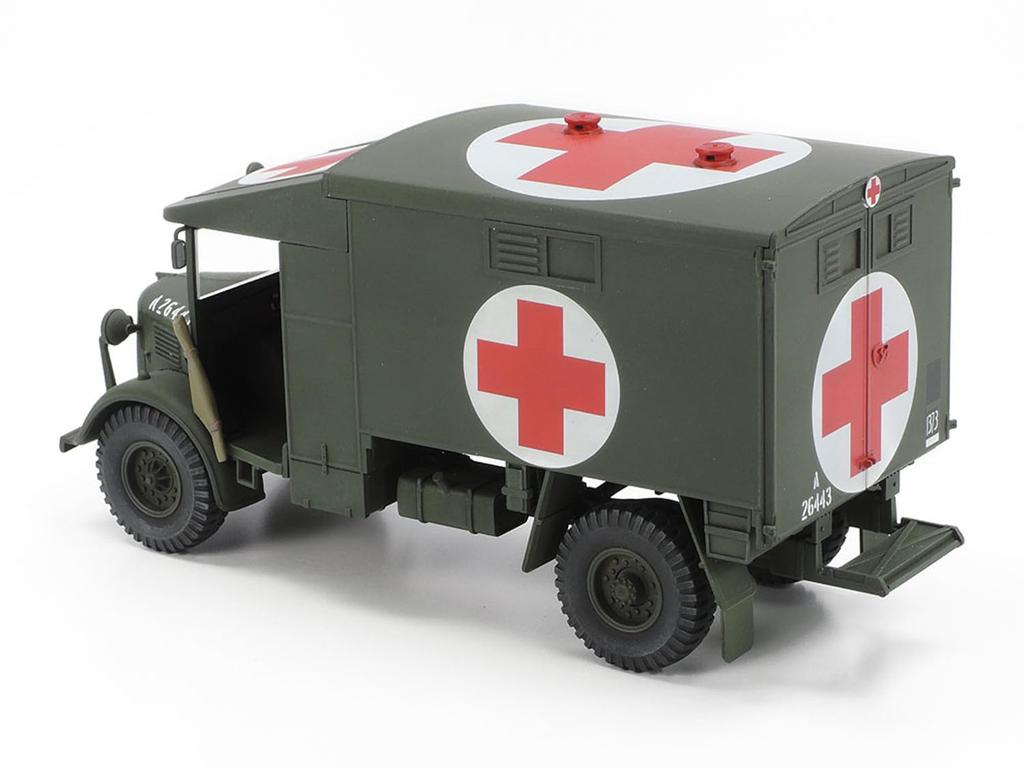 Tamiya Military Miniature Series Britischer 2-Tonnen-Feldkrankenwagen, Kunststoffmodell 32605, 1/48 Nr. 105 4×2