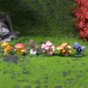 (Set of 6) Resin Mushroom Sculptures Unique Mushroom Models Variety Resin Crafts Delightful Decorations for Home Office