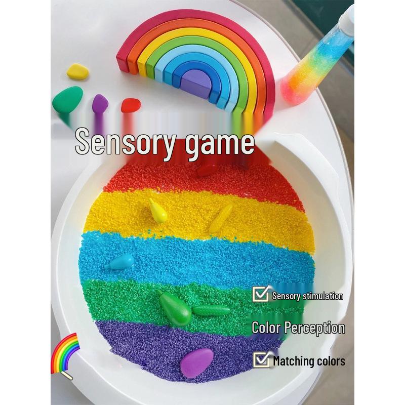 

Montessori Sensory Colored Rice DIY Toys for Kindergarten Standard