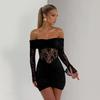 Sexy Off Shoulder Strapless Lace Dress