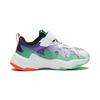Disney X Li Ning Comfortable Versatile Non-Slip Shock Absorbing Durable Lightweight Kids Casual Shoes Kids Casual Shoes White Purple Green YKNS122-1