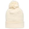 New Era Wmns Metallic Bobble Beanie New York Yankees Hat, Womens Beige Cap