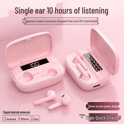 High-Quality True Wireless Bluetooth Earphones: Cute Girl Style, Ultra-Long Standby, Compatible with Apple, Huawei, Vivo