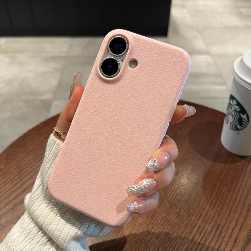 Luxus Matte Leder Handyhülle Für iPhone 16 15 14 Plus 13 12 11 Pro Max XR XS Linsenschutz Stoßfest Silikon Weiche Abdeckung