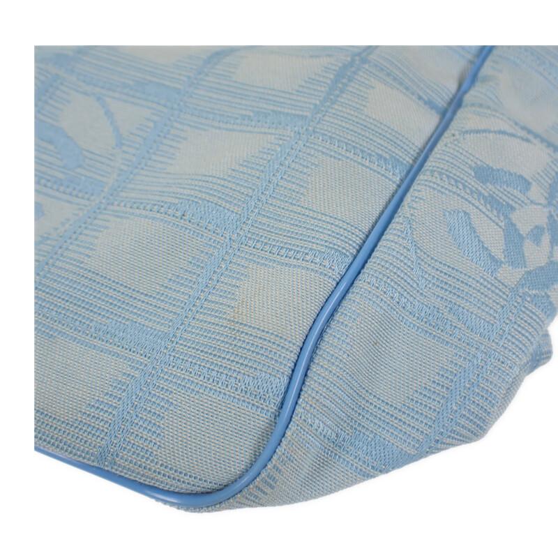 Chanel Tote Bag Blue Nylon/leather Women