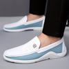 [Colour Block Slipper Loafer] Bequeme Herren Colour Block Slipper Loafer Schuhe - Rutschfeste Lässige Gummisohle Langlebige Laufschuhe