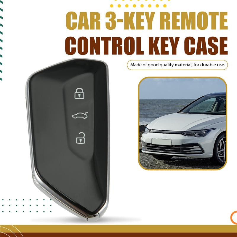 KDZA25 Fernbedienung Schlüsselhülle 3 Tasten Auto Smart Key Kartenetui Gehäuse Für VW Golf 8