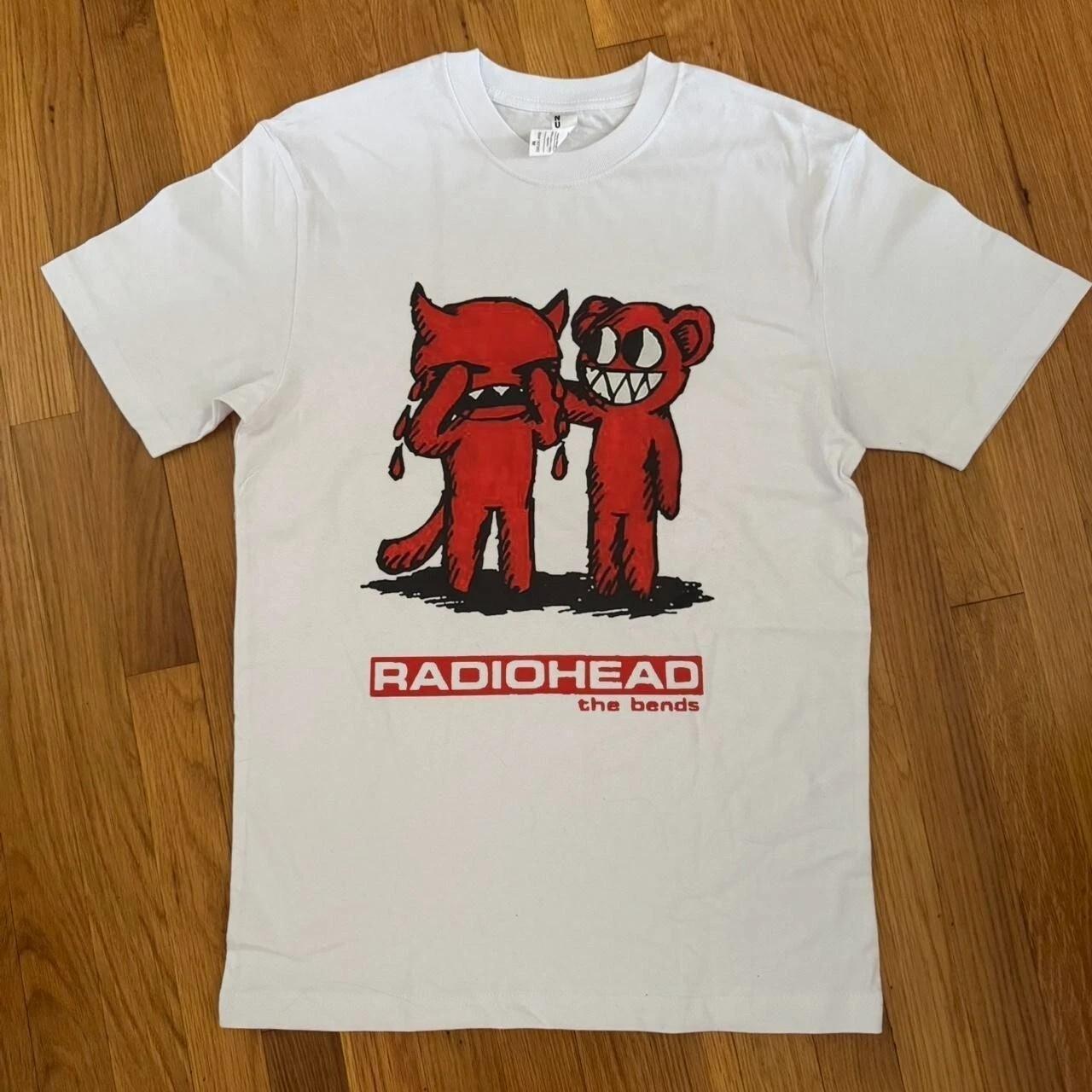 Radiohead The Bends Rock Band White Short Sleeve Unisex T shirt S-5XL WA4042 S