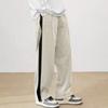 Men's Colorblock Striped Corduroy Trousers Men's Casual Fashion Trousers