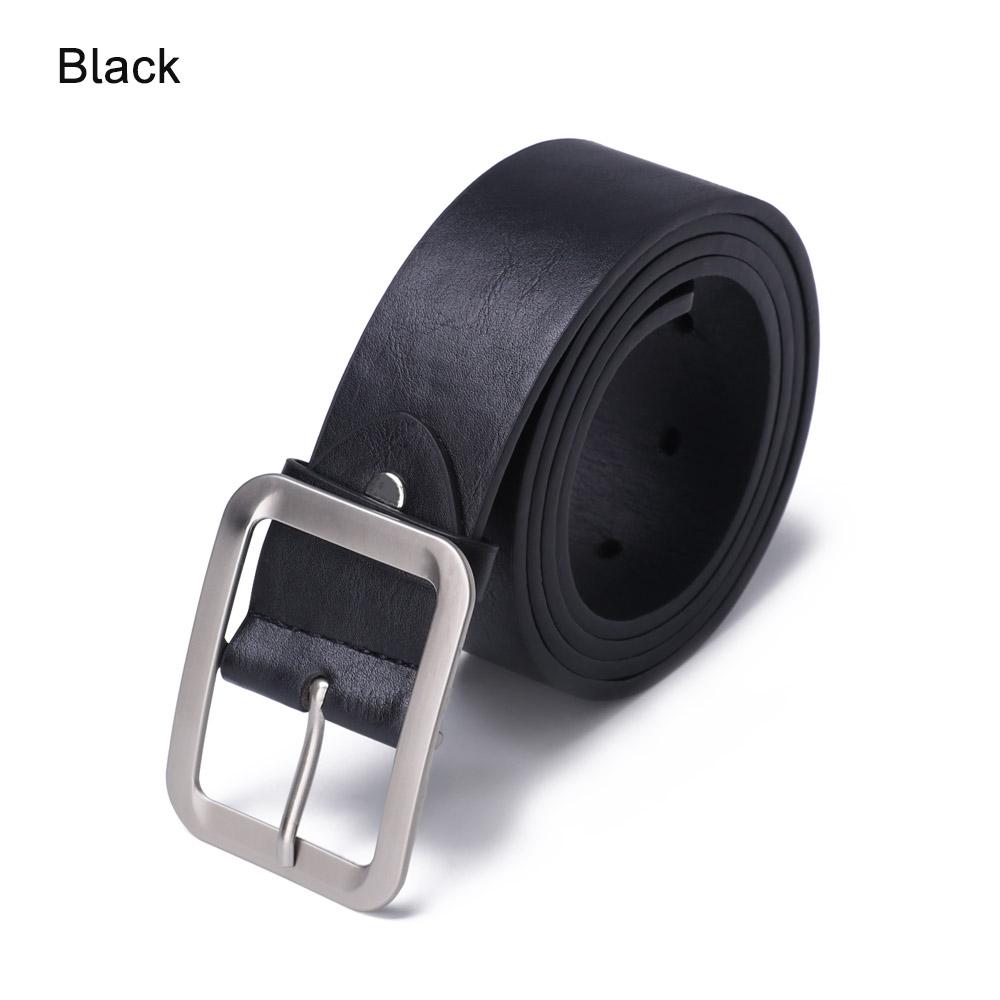 Hot Sell Men Waist Strap Belts Waist Belts Casual Waistband Square Pin Buckle Leather Dress Belt