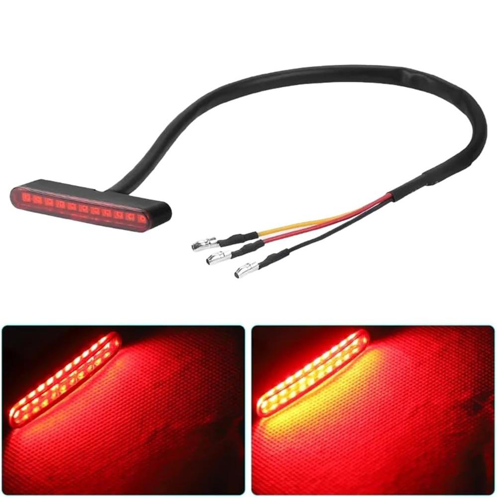 Universal LED Rear Tail Running Stop Mini Strip Brake Light Red For Motorcycle ATV