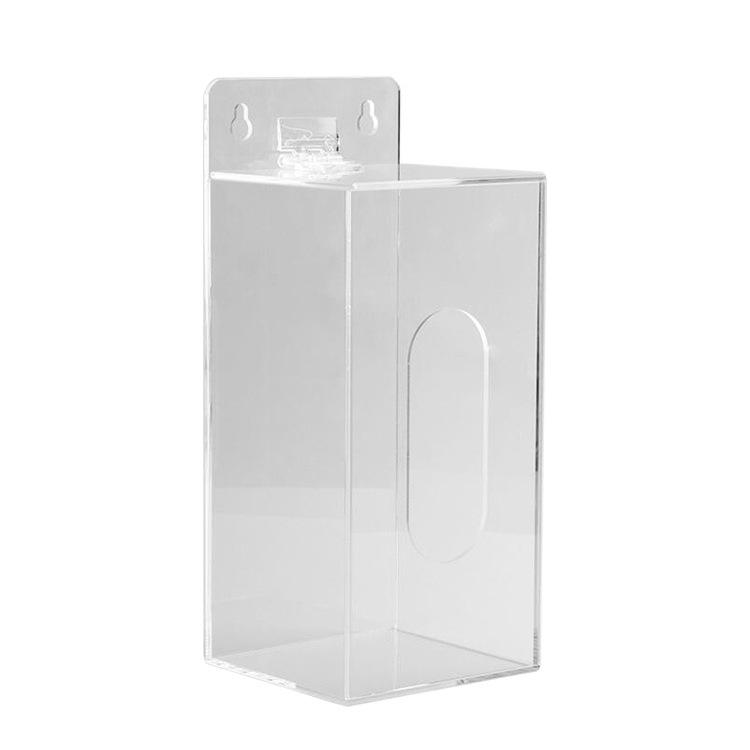 Punch-Free Wall-Mounted Acrylic Storage Box for Hats, Shoes, Gloves, and Masks