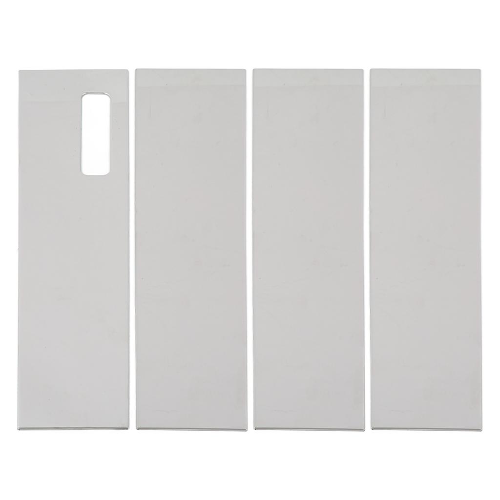 4pcs Door Window Chrome Pillar Post Trim Stainless Steel Door Pillar Applique Replacement for Ford 2017‑2021