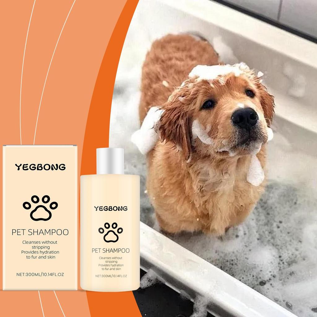 Yegbong Pet Shampoo Gentle Cleansing Shampoo for Cats and Dogs