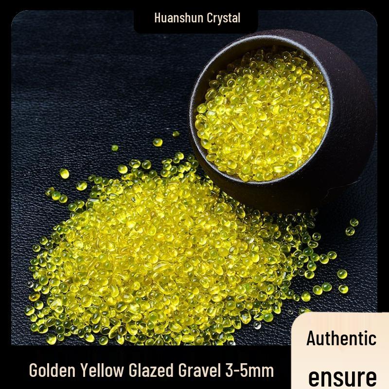 Seven-Color Glazed Crushed Stone Glass for Fish Tanks, Landscaping, Crystal Ornaments, DIY Mandala, and Gemstone Jewelry