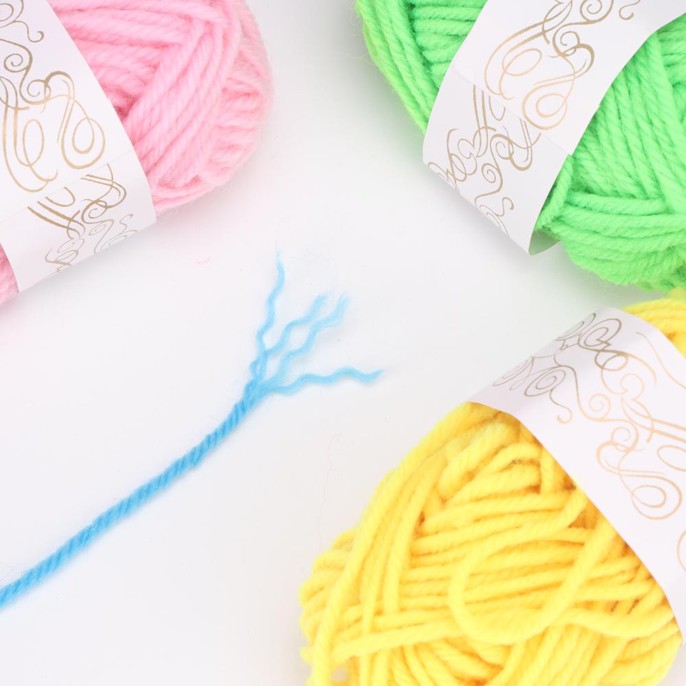 Mini Set-Small Size Multicolor Yarn Threads -Crocheting & Knitting Yarns, DIY Weaving Crochet Art Handicraft Yarns Material Set