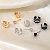 Women Ear Cuff Punk Style Personality Clip Earrings Set Gold Color Non-Piercing Ear Clips Fake Cartilage Earrings New Year Gifts