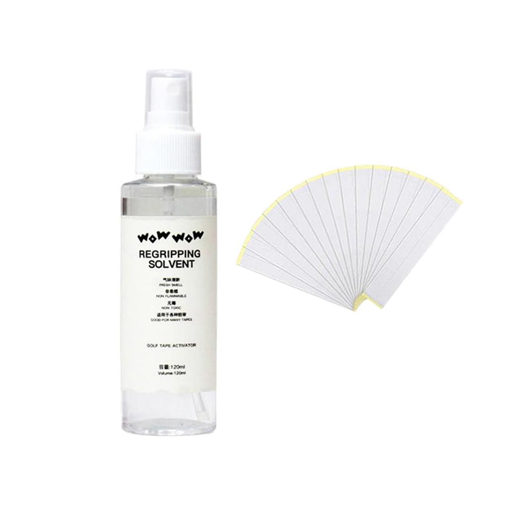 Premium Grip Repairs for Regripping Golf Clubs, Come with 15 Professional Tapes, Golf Solvent