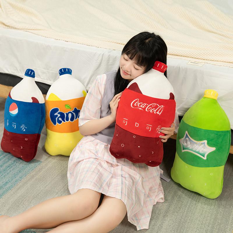 Sprite Cartoon Coke Plush Toys Creative Cushion Stuffed Birthday Gifts Dolls