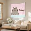 Hello Kitty  Pusheen Sleep Tapestry Single Print Cute Stylish Durable Tapestry Home Living Room Bedroom Dorm Kawaii Vibe Decor