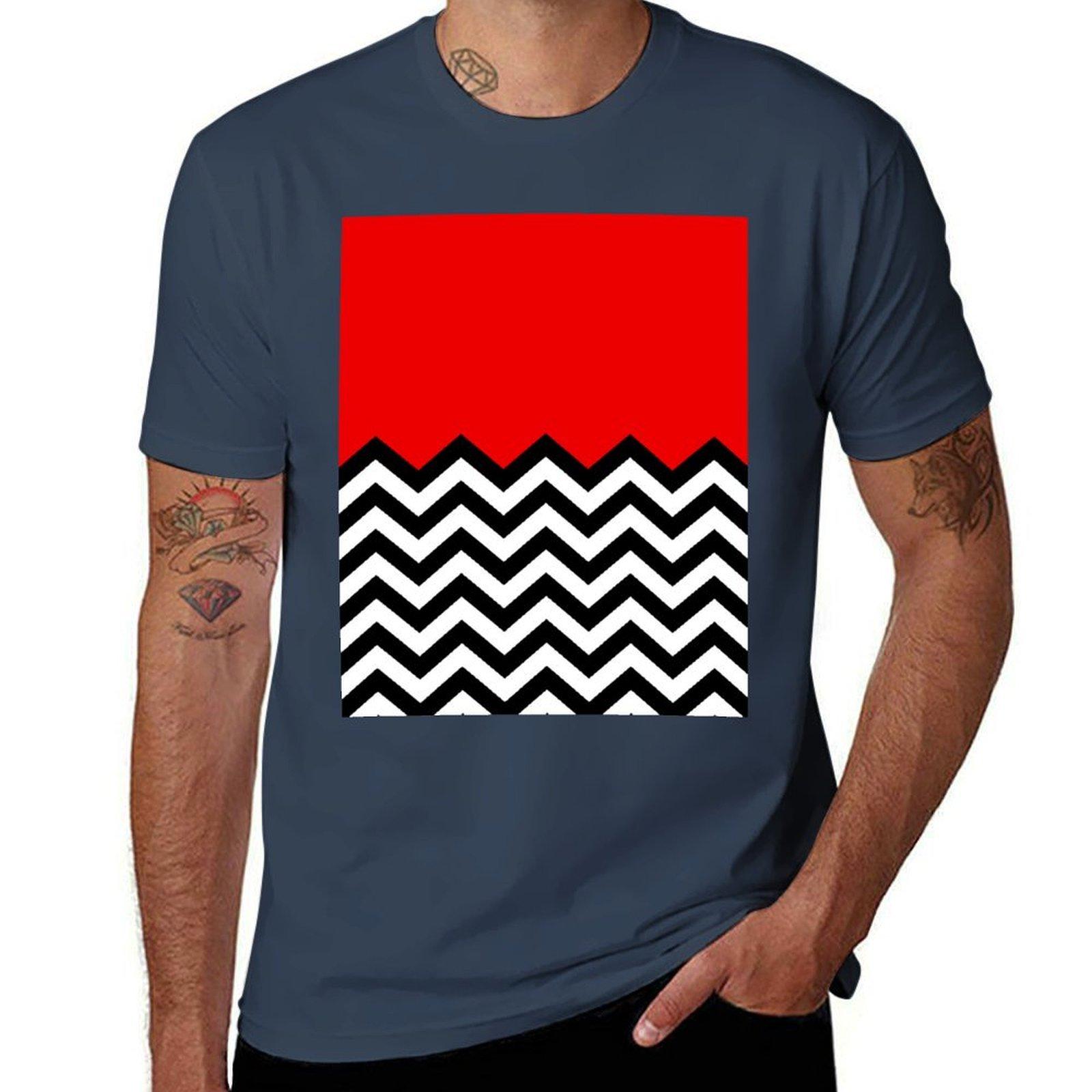 Twin Peaks Black Lodge Pattern Tshirt Simple Print Design Tshirt S