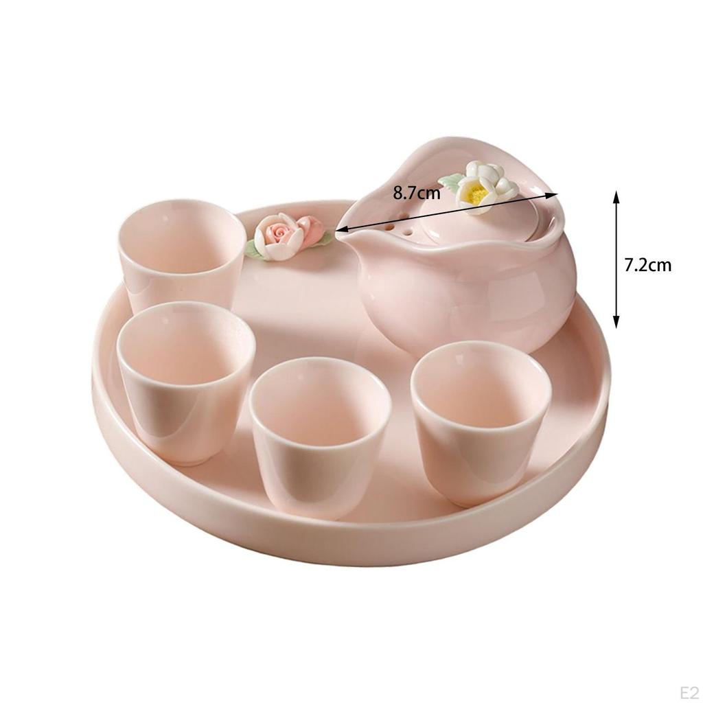Ceramic Teapot Set for Girls Delicate Elegant Daily Use Chinese